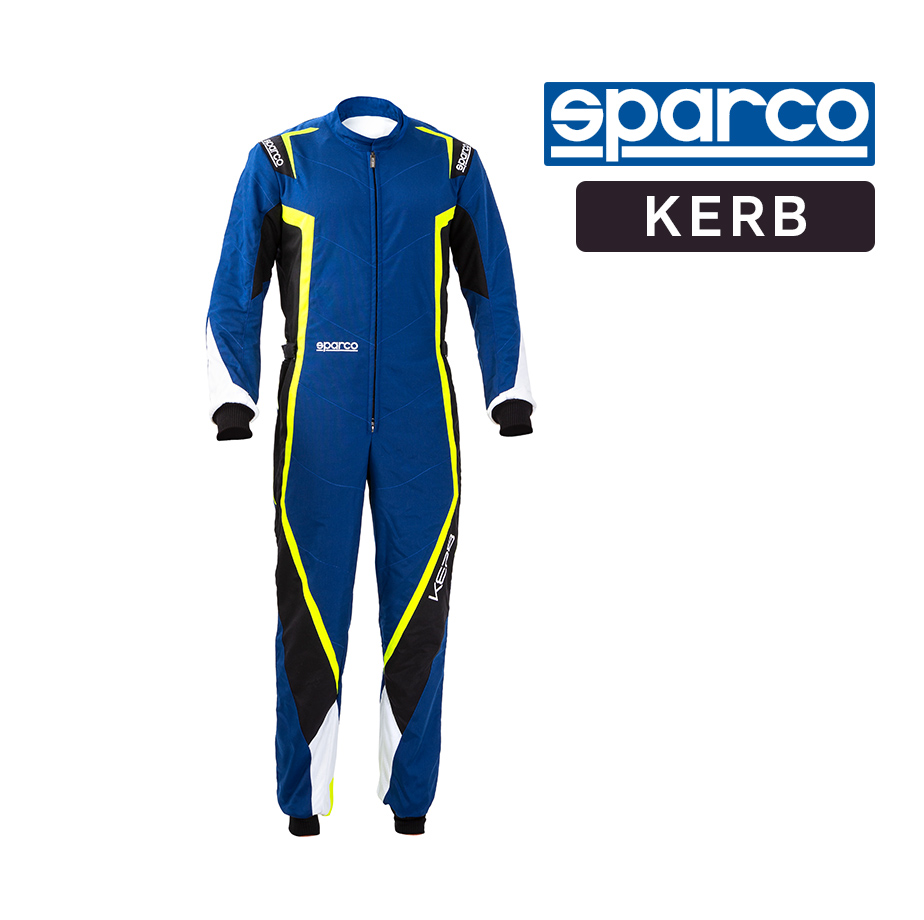 [SQKS04B5L] Sparco Kart Suit - KERB 2020 (L, Blue / Green)