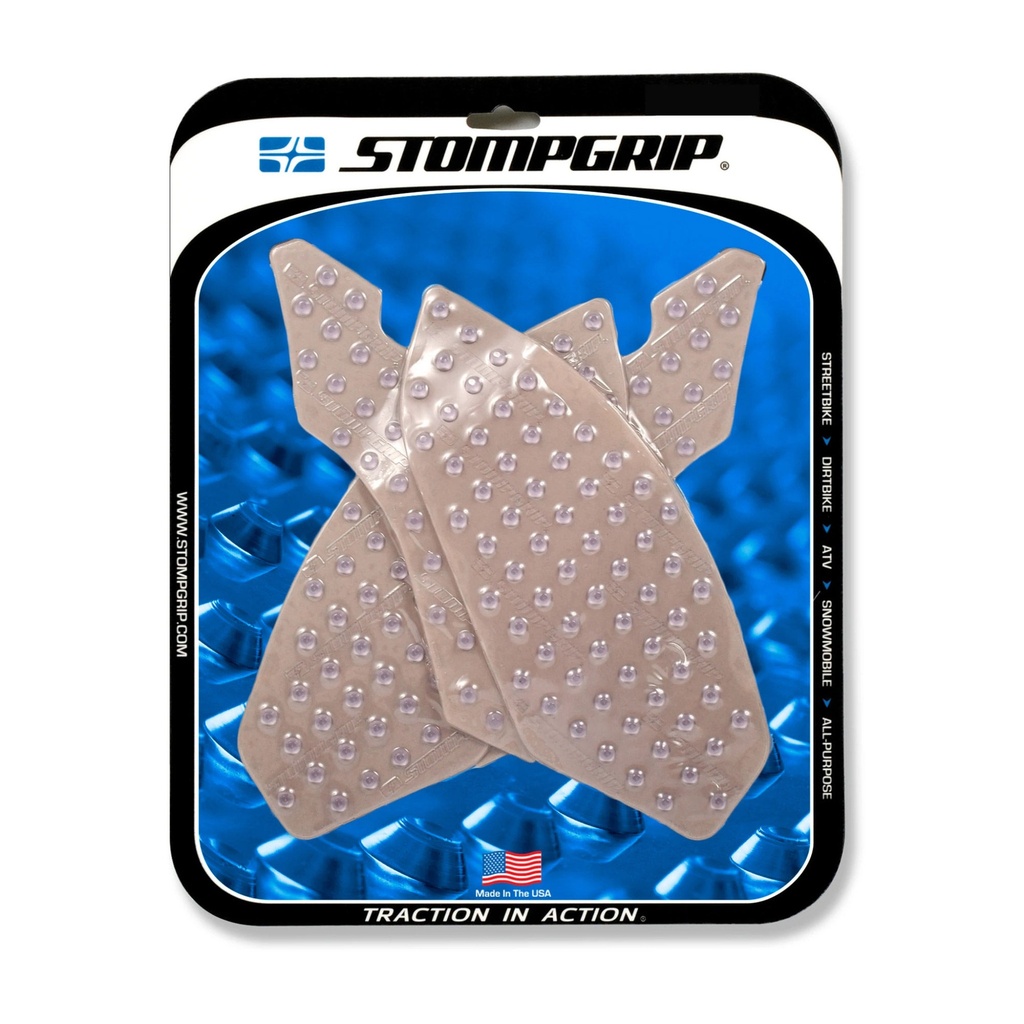 [STG55-12-0082] StompGrip Super Volcano Streetbike Clear Traction Kit
