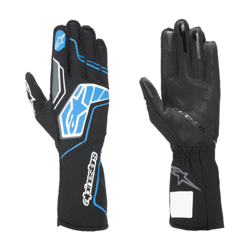 [ASKG07K3S] Alpinestars Kart Gloves - TECH 1-KX V4 (S, Black / Blue)
