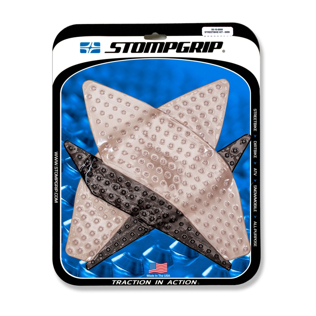 StompGrip Volcano Streetbike Clear Traction Kit