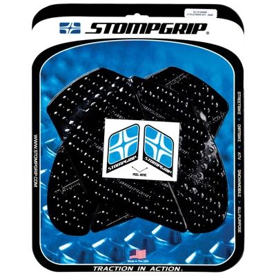 [STG55-10-0040B] StompGrip Volcano Streetbike Black Traction Kit