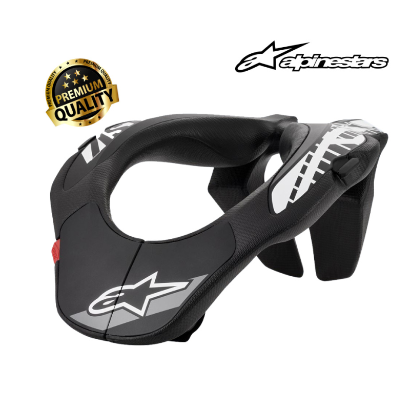 [ASNBYNSB] Alpinestars Neck Support - YOUTH (Black / White)