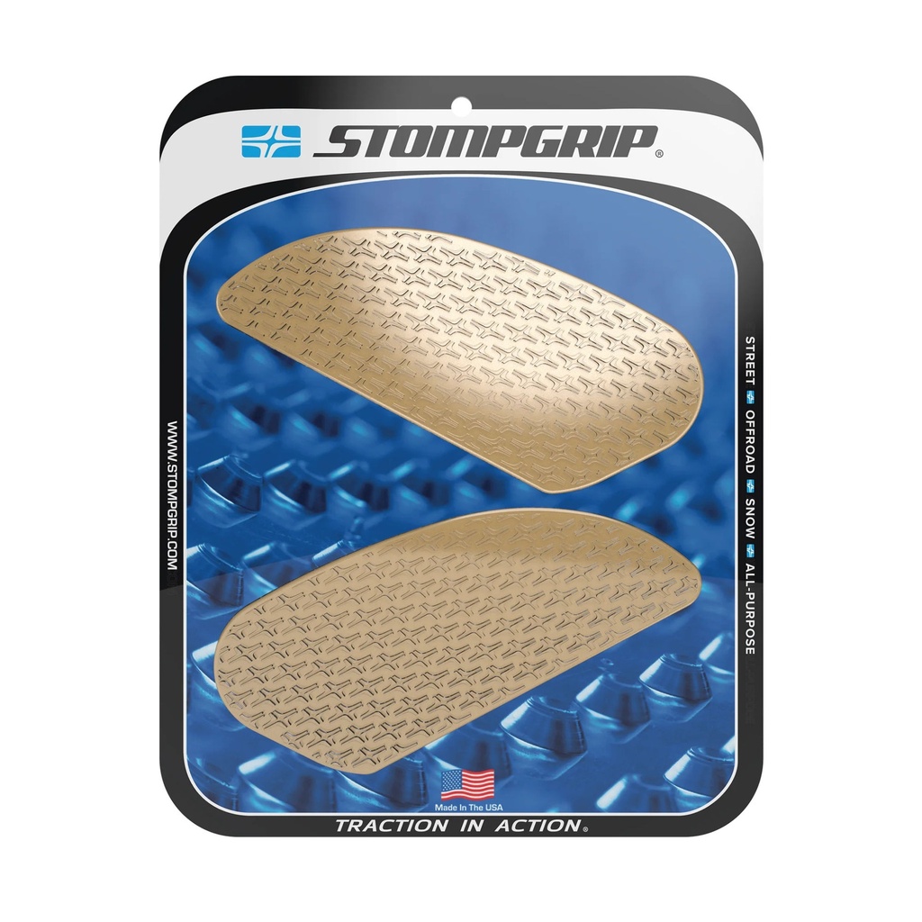 [5002355-3888579] StompGrip Icon Universal Rally Tank Grips Traction Kit (Black)