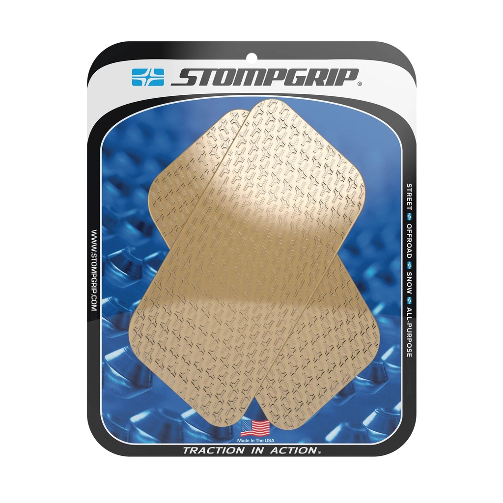 [5002356-3888577] StompGrip Icon Universal Quadrilateral Tank Grips Traction Kit (Black)