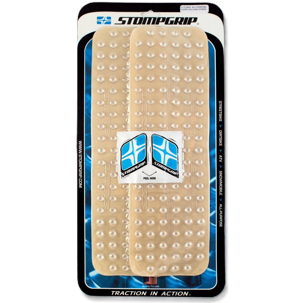 [5002361-3888567] StompGrip Super Volcano Universal Strips Traction Kit (Black)
