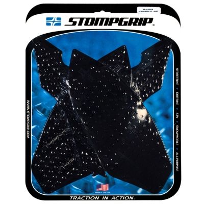 [STG55-10-0082B] StompGrip Volcano Streetbike Black Traction Kit