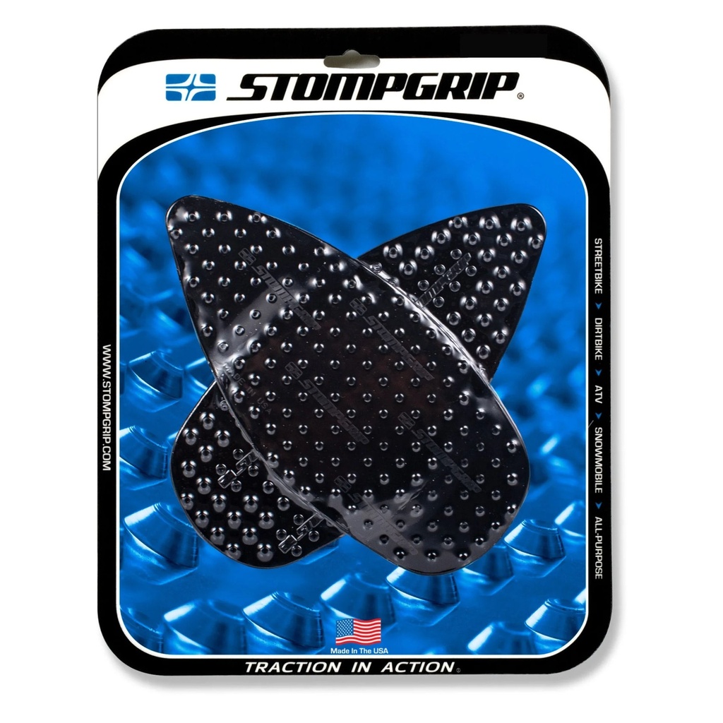 [STG55-10-0181B] StompGrip Volcano Streetbike Black Traction Kit