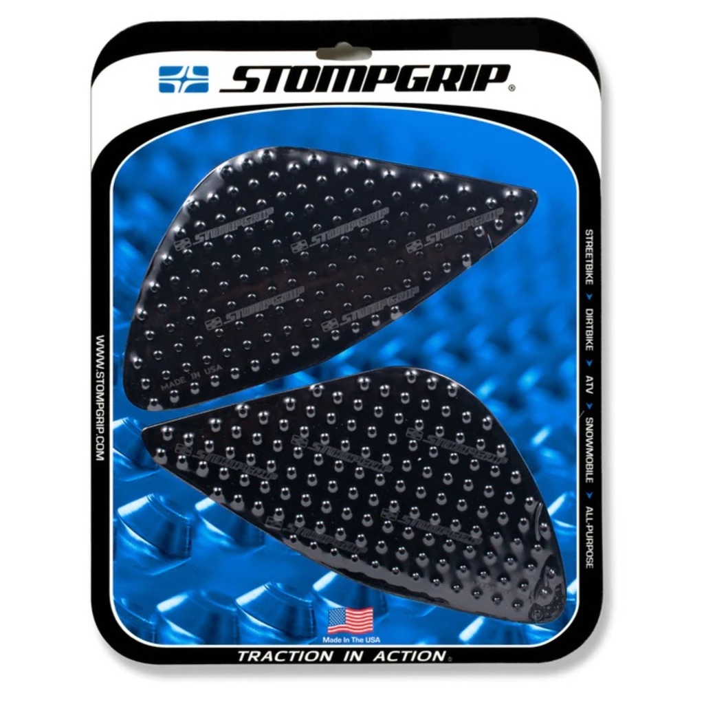 [STG55-10-0183B] StompGrip Volcano Streetbike Black Traction Kit