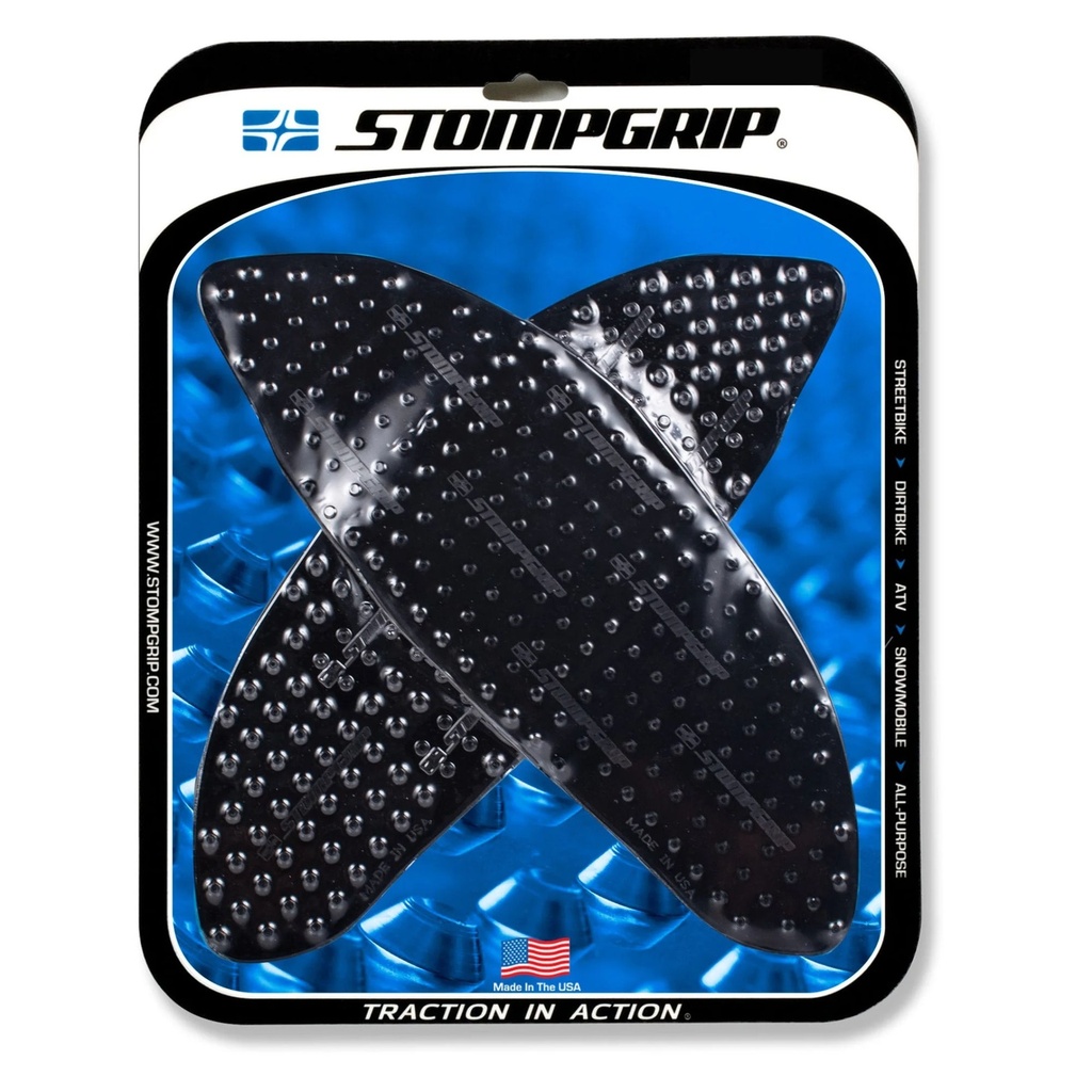 [STG55-10-0180B] StompGrip Volcano Streetbike Black Traction Kit