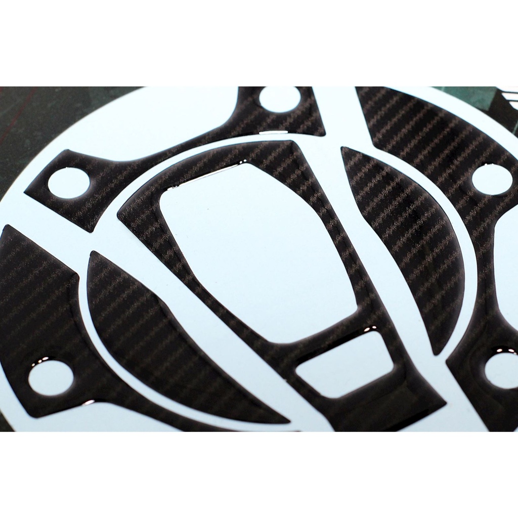 [RGPRD-FC14C] Red Dynamic Carbon Fibre Effect Motorcycle Fuel Cap Defender