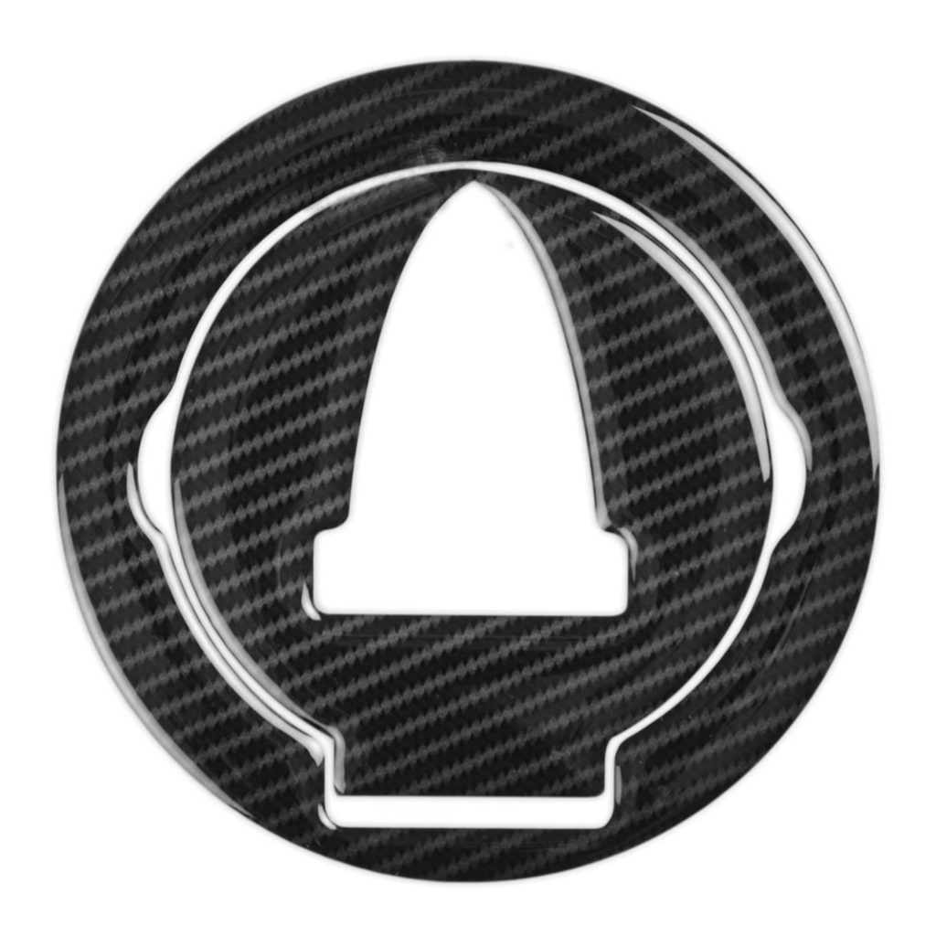 [RGPRD-FC11C] Red Dynamic Carbon Fibre Effect Motorcycle Fuel Cap Defender