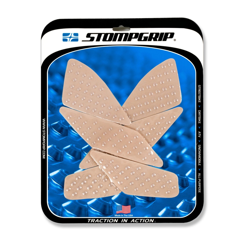 [STG55-10-0118C] StompGrip Volcano Streetbike Clear Traction Kit