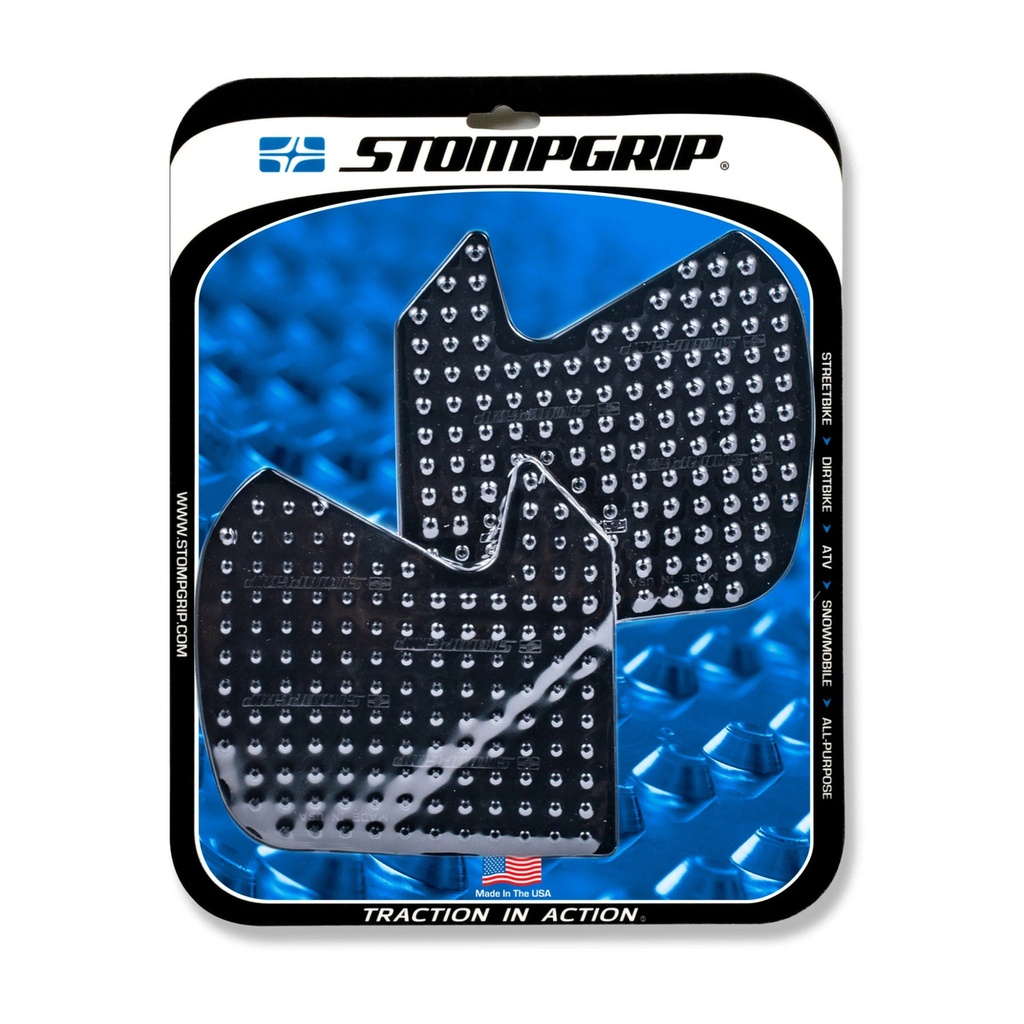 [STG55-10-0154B] StompGrip Volcano Streetbike Black Traction Kit