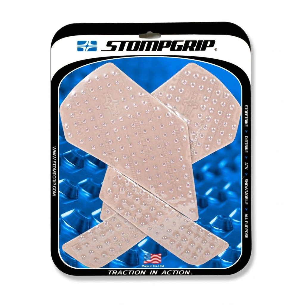 [STG55-10-0175C] StompGrip Volcano Streetbike Clear Traction Kit