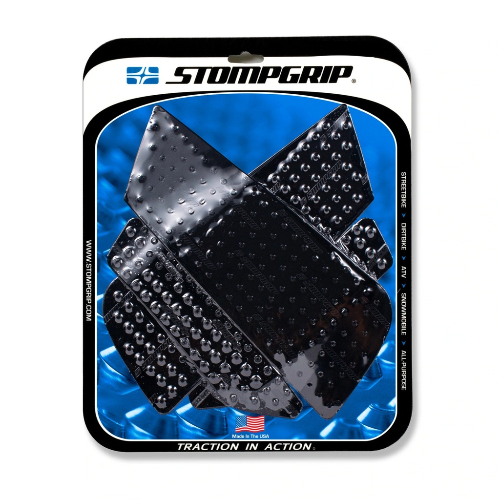 [STG55-10-0174B] StompGrip Volcano Streetbike Black Traction Kit