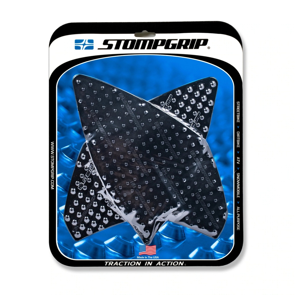 [STG55-10-0155B] StompGrip Volcano Streetbike Black Traction Kit