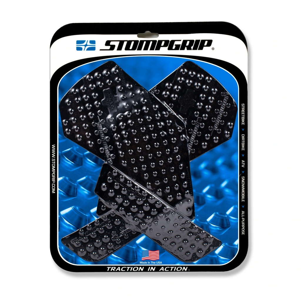 [STG55-10-0175B] StompGrip Volcano Streetbike Black Traction Kit