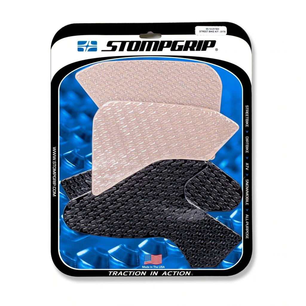 [STG55-14-0176H] StompGrip Icon Streetbike Hybrid Traction Kit