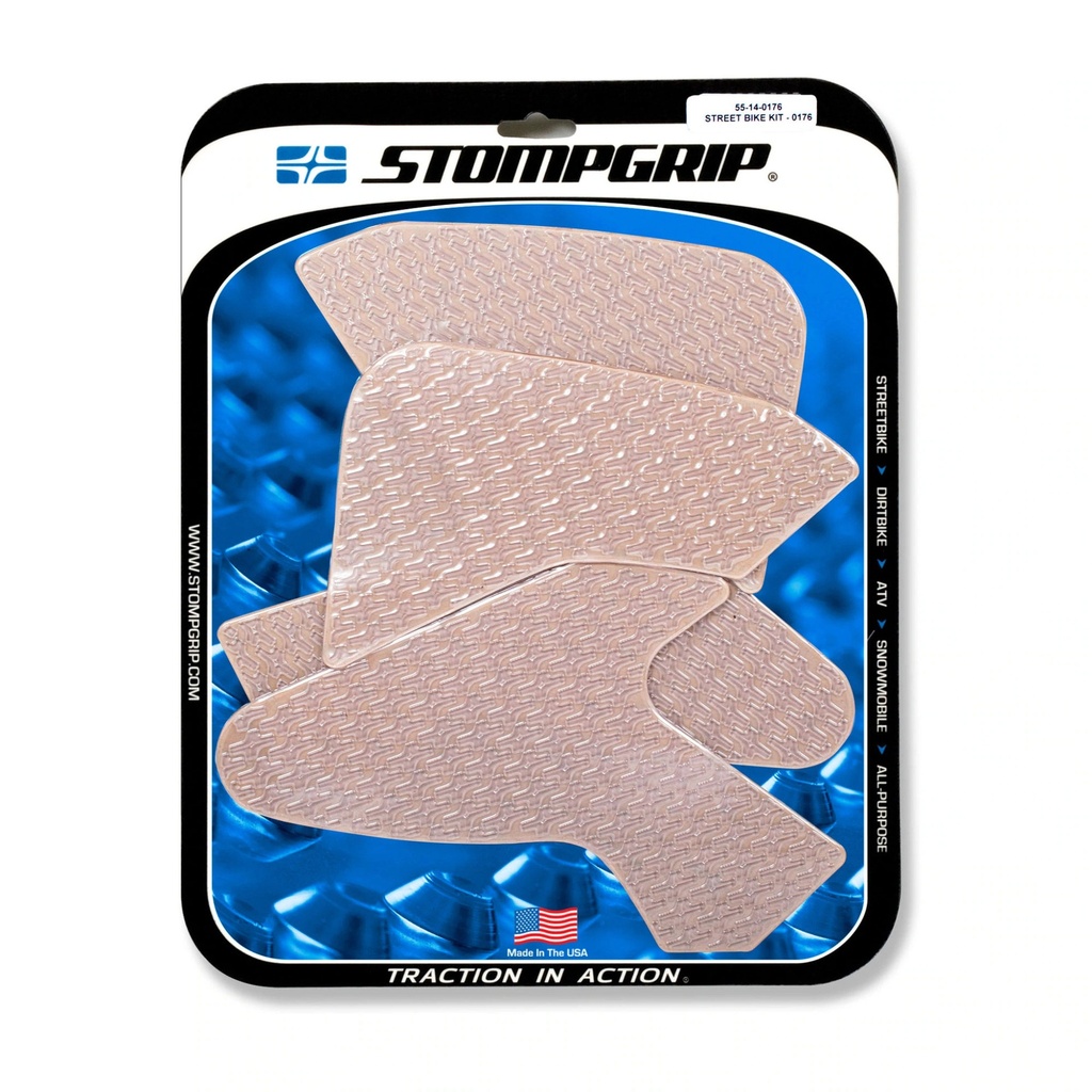 StompGrip Icon Streetbike Clear Traction Kit