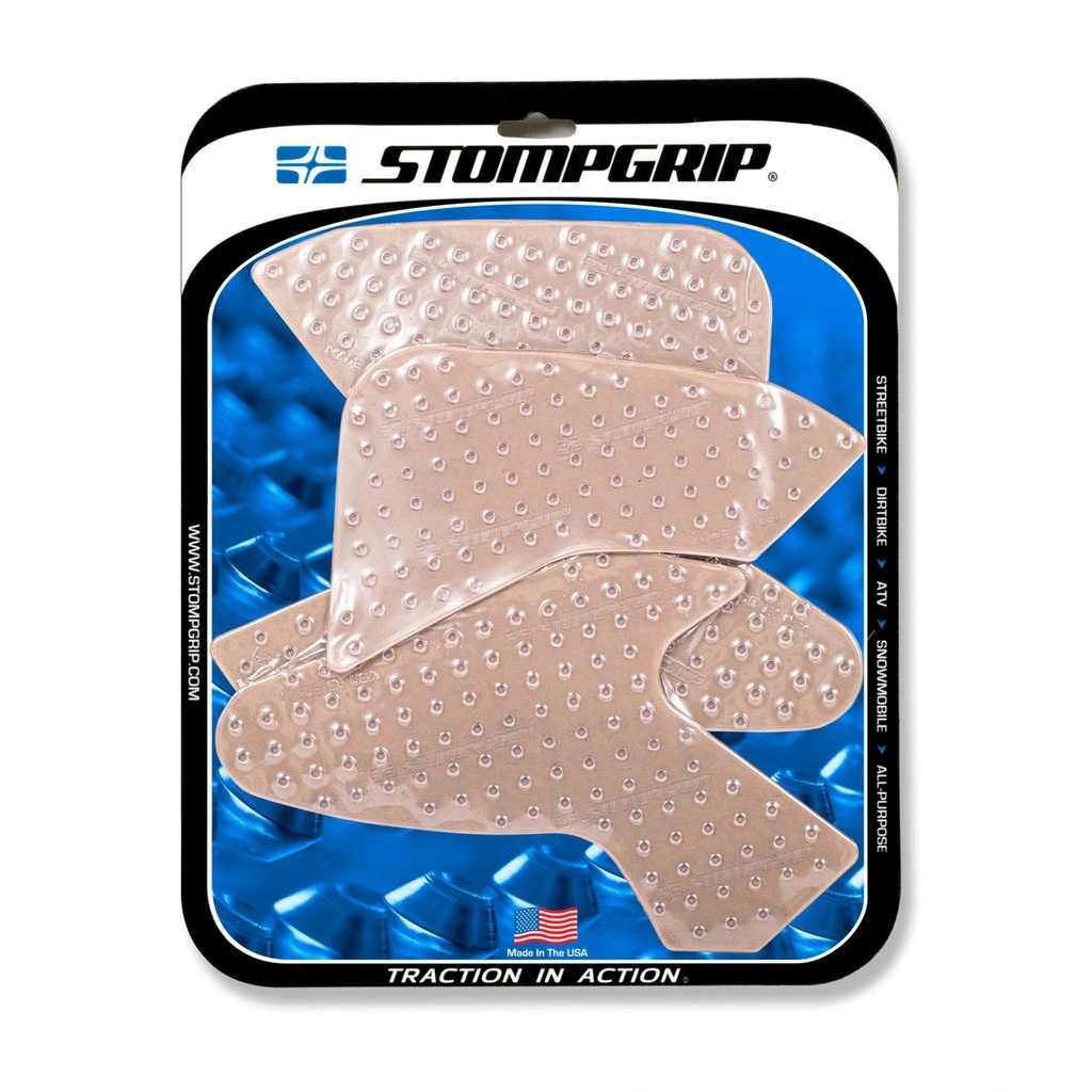 [STG55-10-0176C] StompGrip Volcano Streetbike Clear Traction Kit