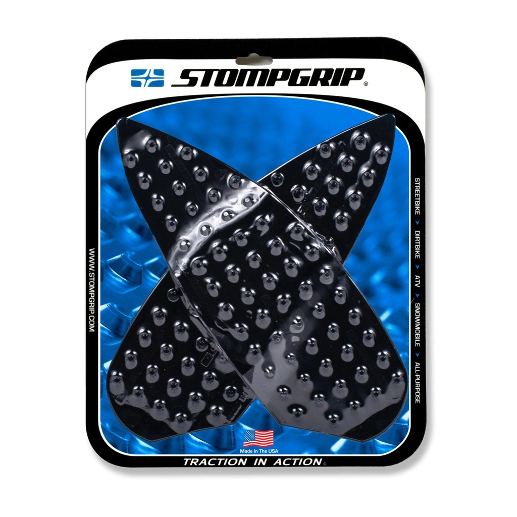 [STG55-12-0165B] StompGrip Super Volcano Streetbike Black Traction Kit