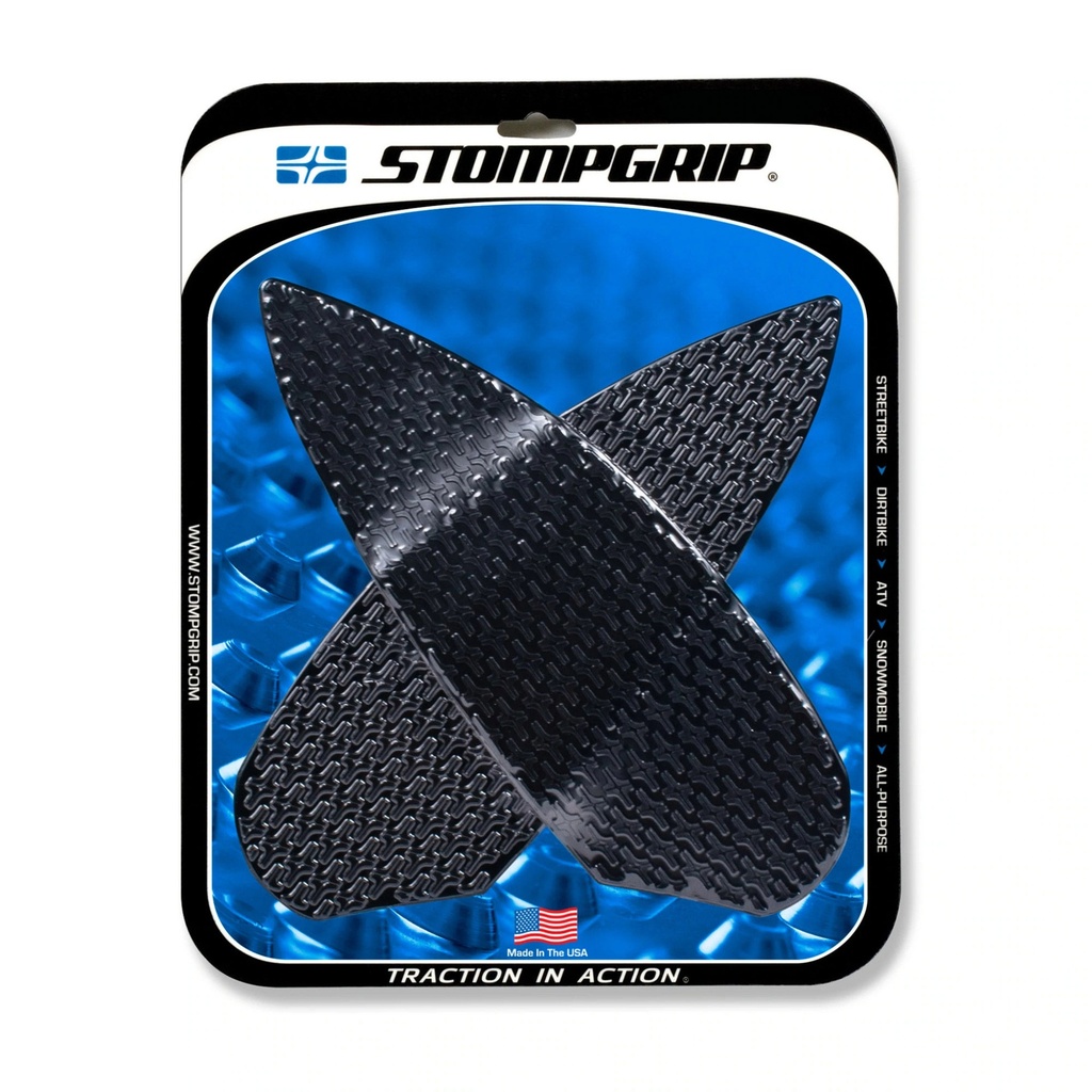 [STG55-14-0165B] StompGrip Icon Streetbike Black Traction Kit