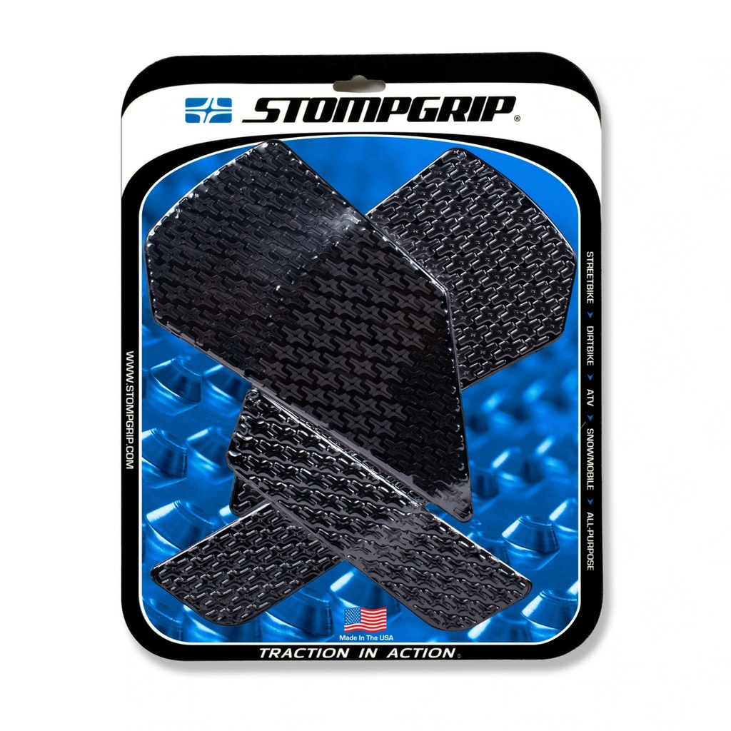[STG55-14-0175B] StompGrip Icon Streetbike Black Traction Kit