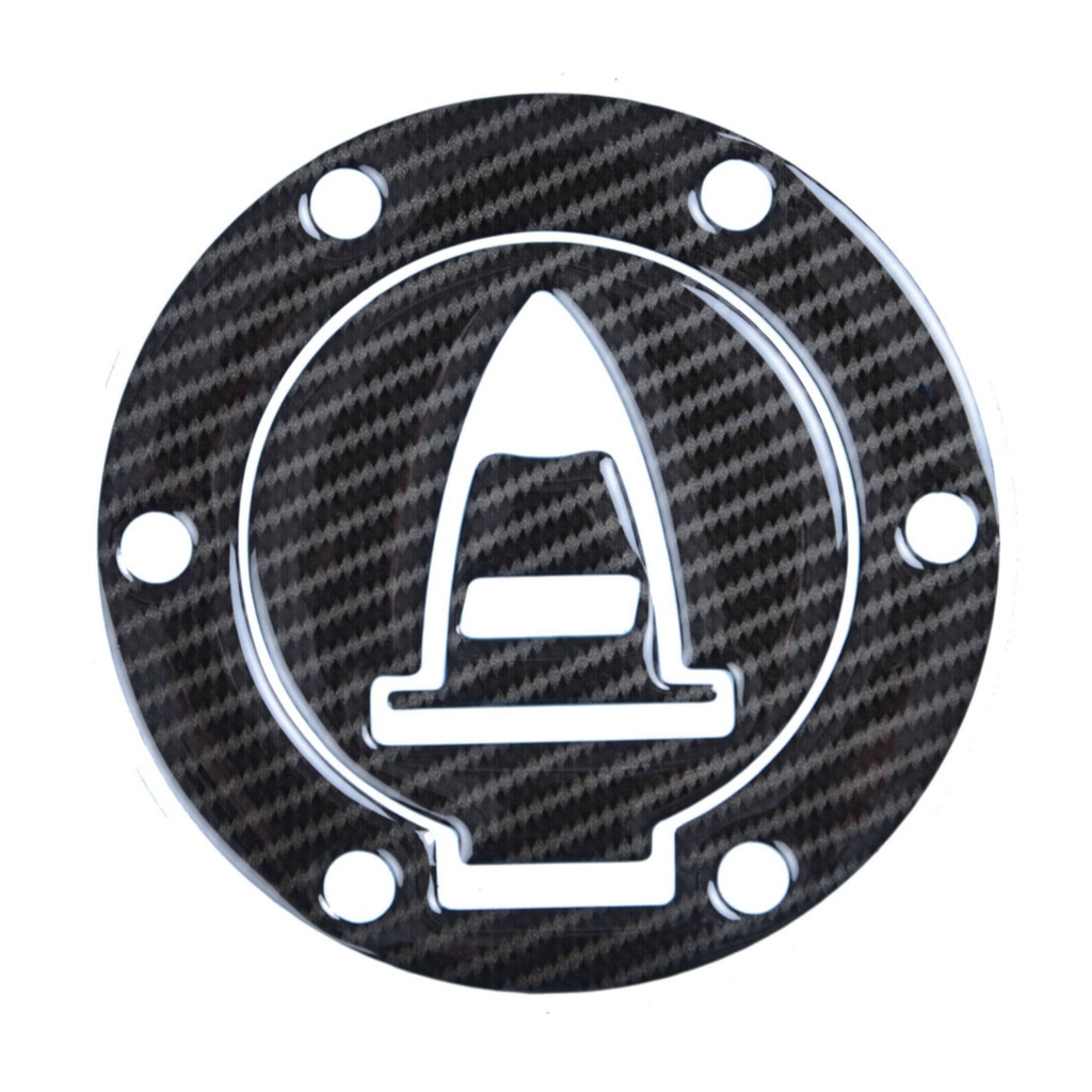 [RGPRD-FC6C] Red Dynamic Carbon Fibre Effect Motorcycle Fuel Cap Defender