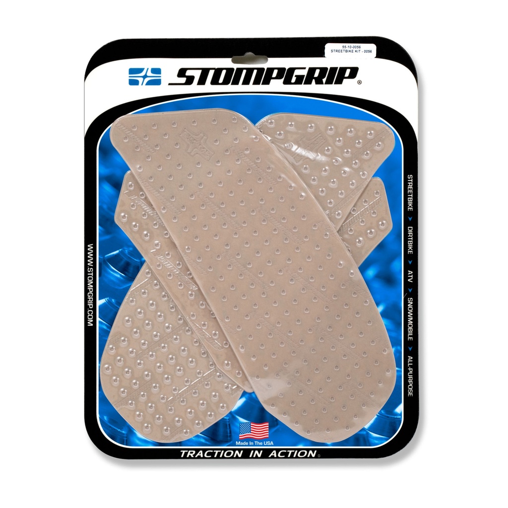 [STG55-10-0056] StompGrip Volcano Streetbike Clear Traction Kit