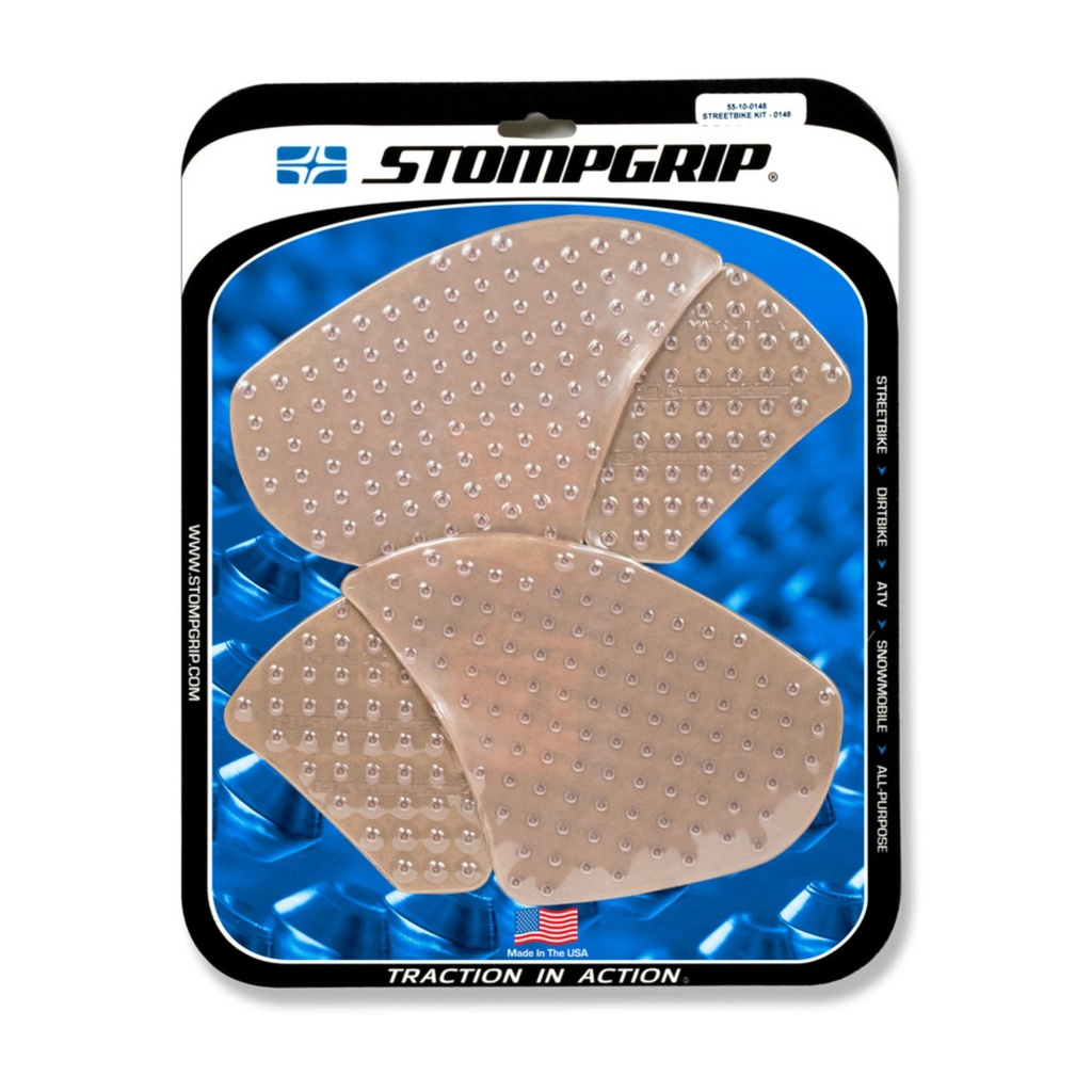 [STG55-10-0148] StompGrip Volcano Streetbike Clear Traction Kit
