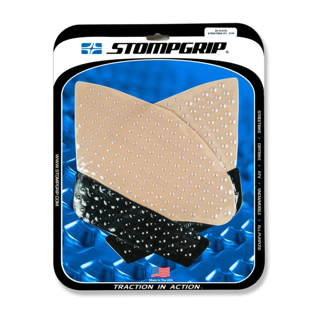 [STG55-10-0143] StompGrip Volcano Streetbike Clear Traction Kit