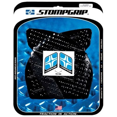 [STG55-10-0037B] StompGrip Volcano Streetbike Black Traction Kit