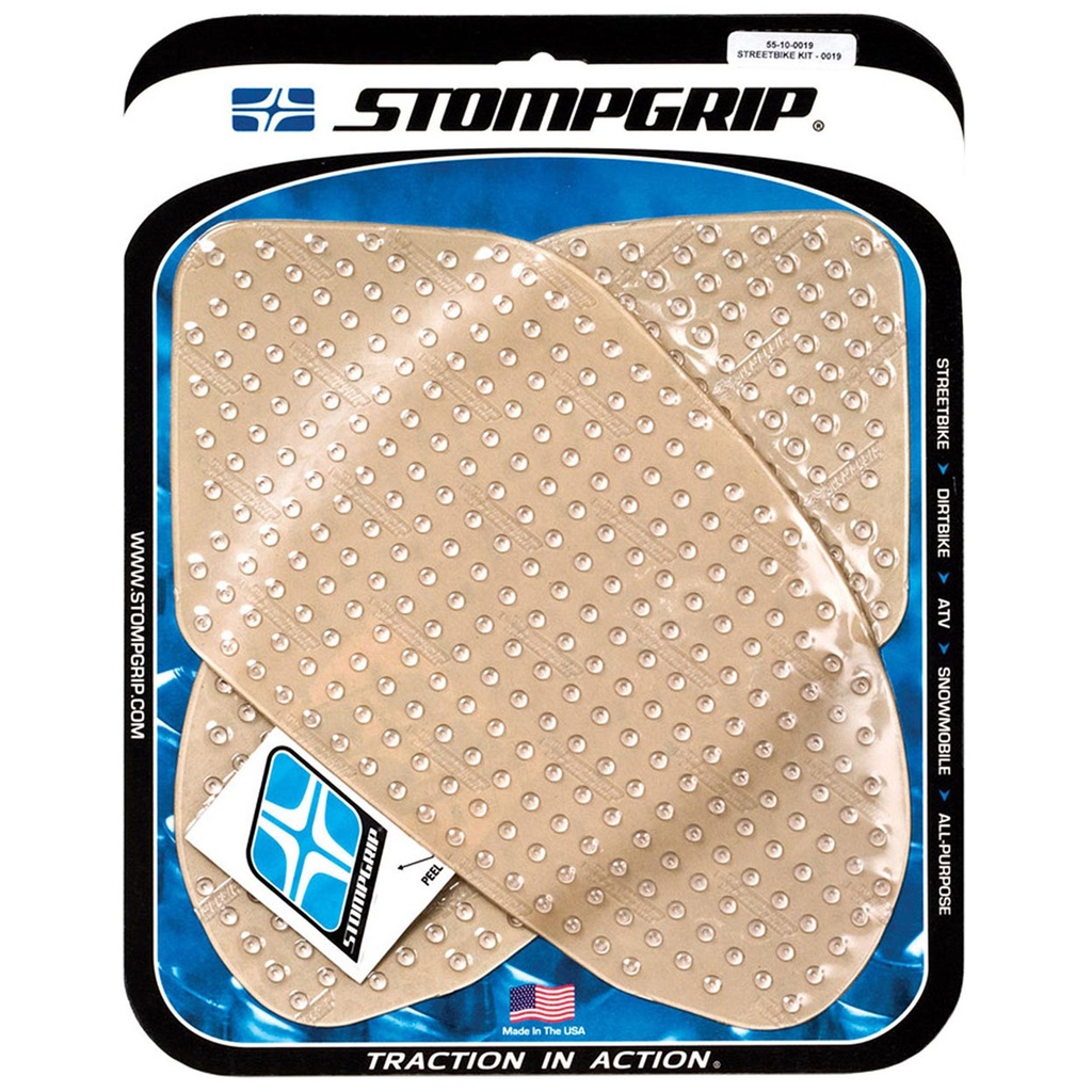 [STG55-10-0019] StompGrip Volcano Streetbike Clear Traction Kit