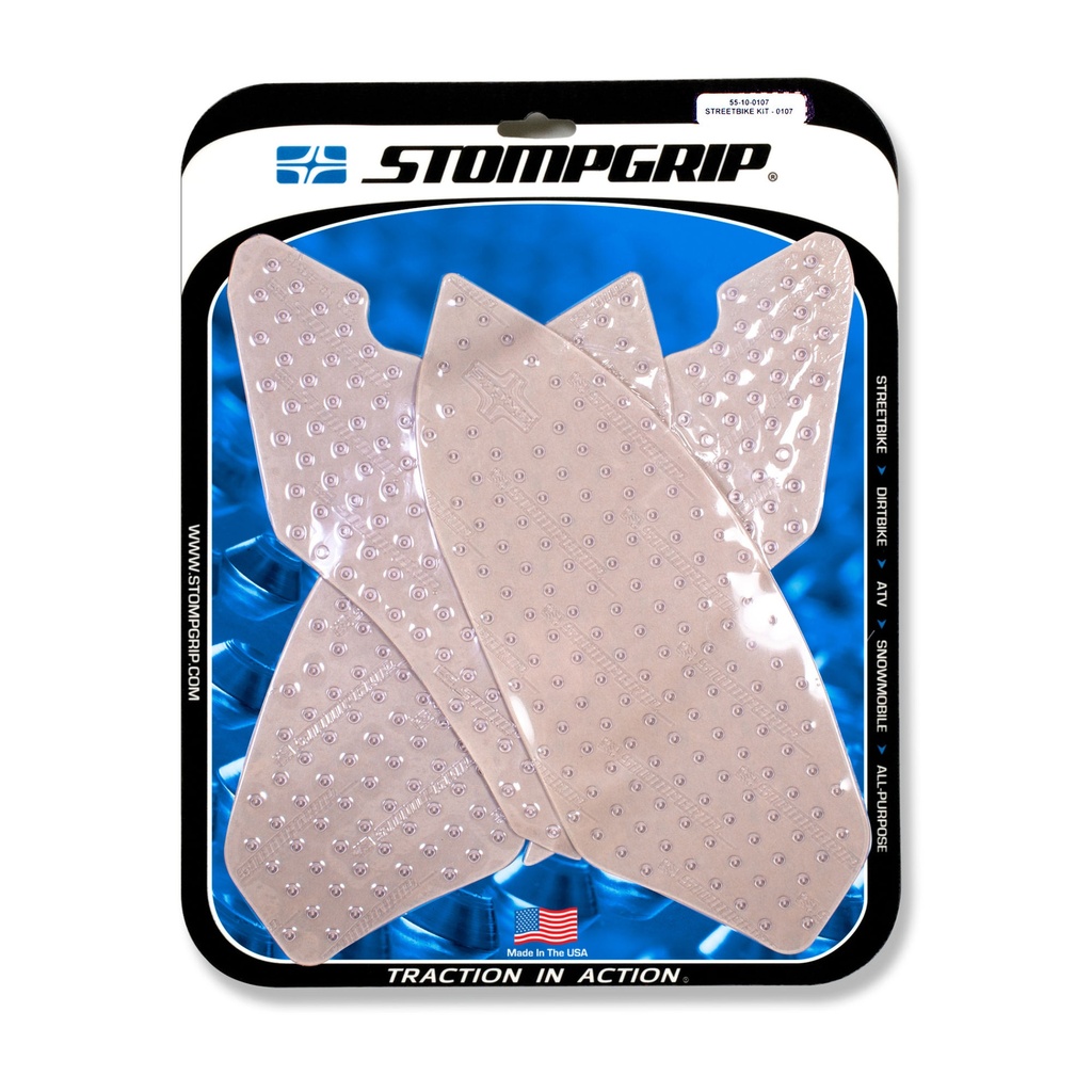 [STG55-10-0107] StompGrip Volcano Streetbike Clear Traction Kit