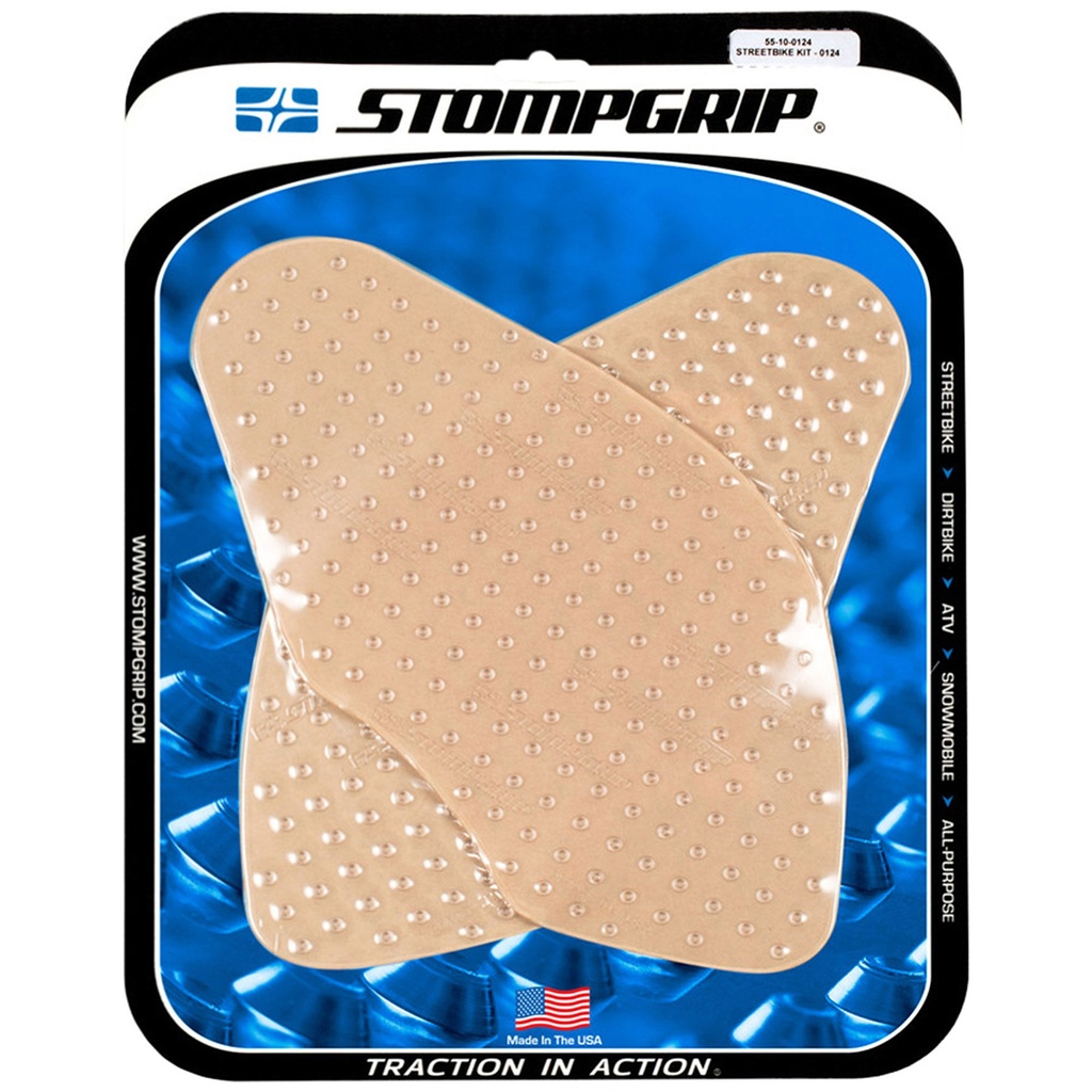 [STG55-10-0124] StompGrip Volcano Streetbike Clear Traction Kit