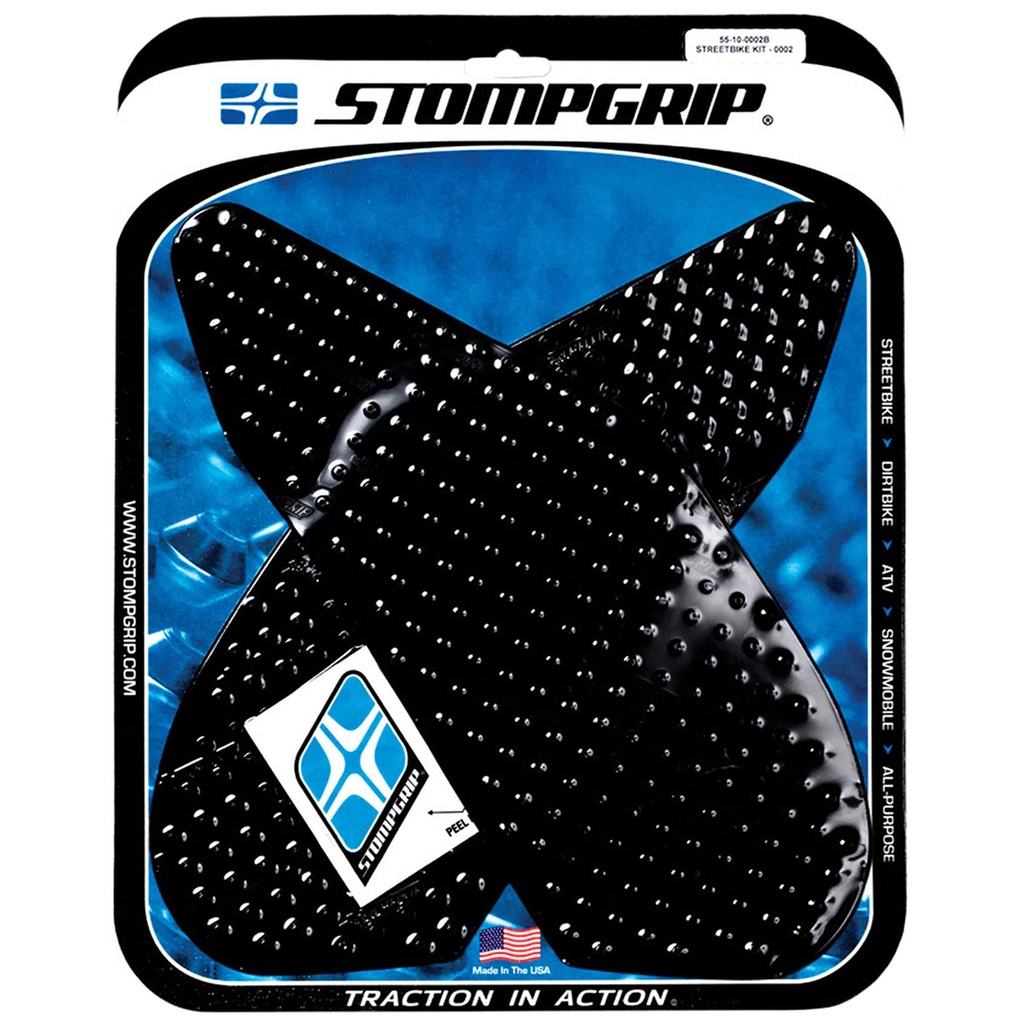 StompGrip Volcano Streetbike Black Traction Kit