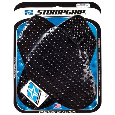 [STG55-10-0049B] StompGrip Volcano Streetbike Black Traction Kit