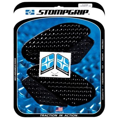 [STG55-10-0005B] StompGrip Volcano Streetbike Black Traction Kit