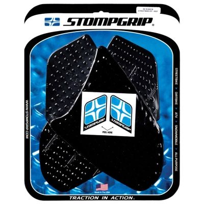 [STG55-10-0021B] StompGrip Volcano Streetbike Black Traction Kit