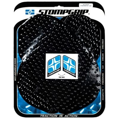 [STG55-10-0047B] StompGrip Volcano Streetbike Black Traction Kit