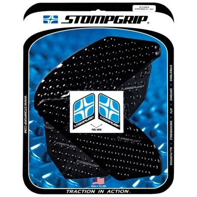 [STG55-10-0007B] StompGrip Volcano Streetbike Black Traction Kit