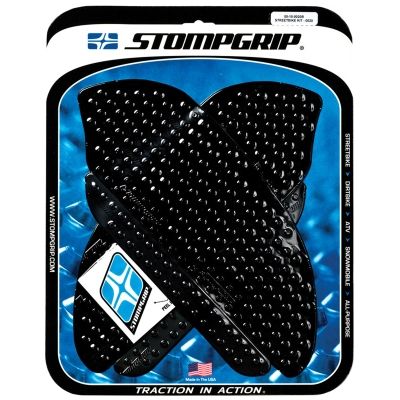 [STG55-10-0020B] StompGrip Volcano Streetbike Black Traction Kit