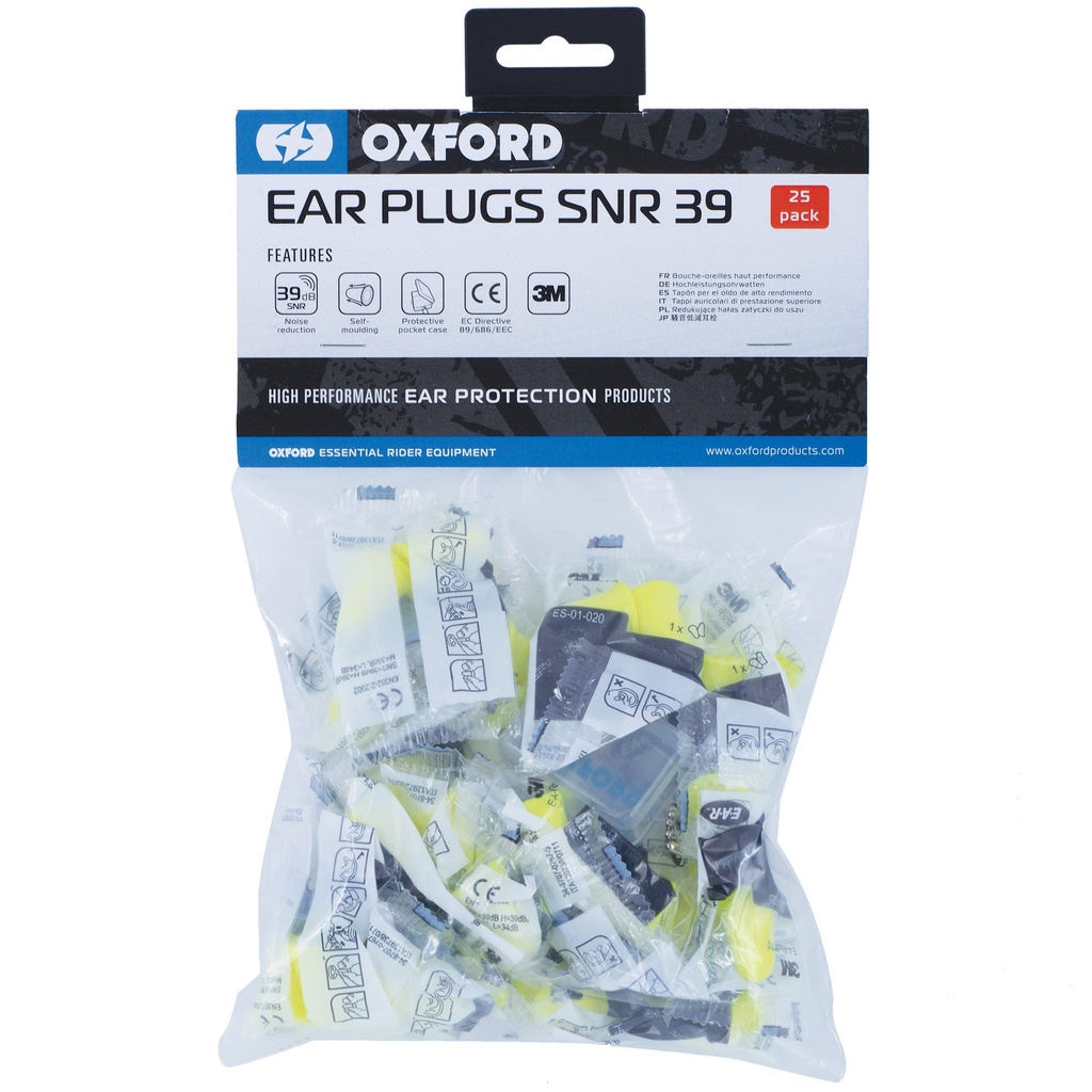 Oxford Ear Plugs SNR39 - 25 Pairs