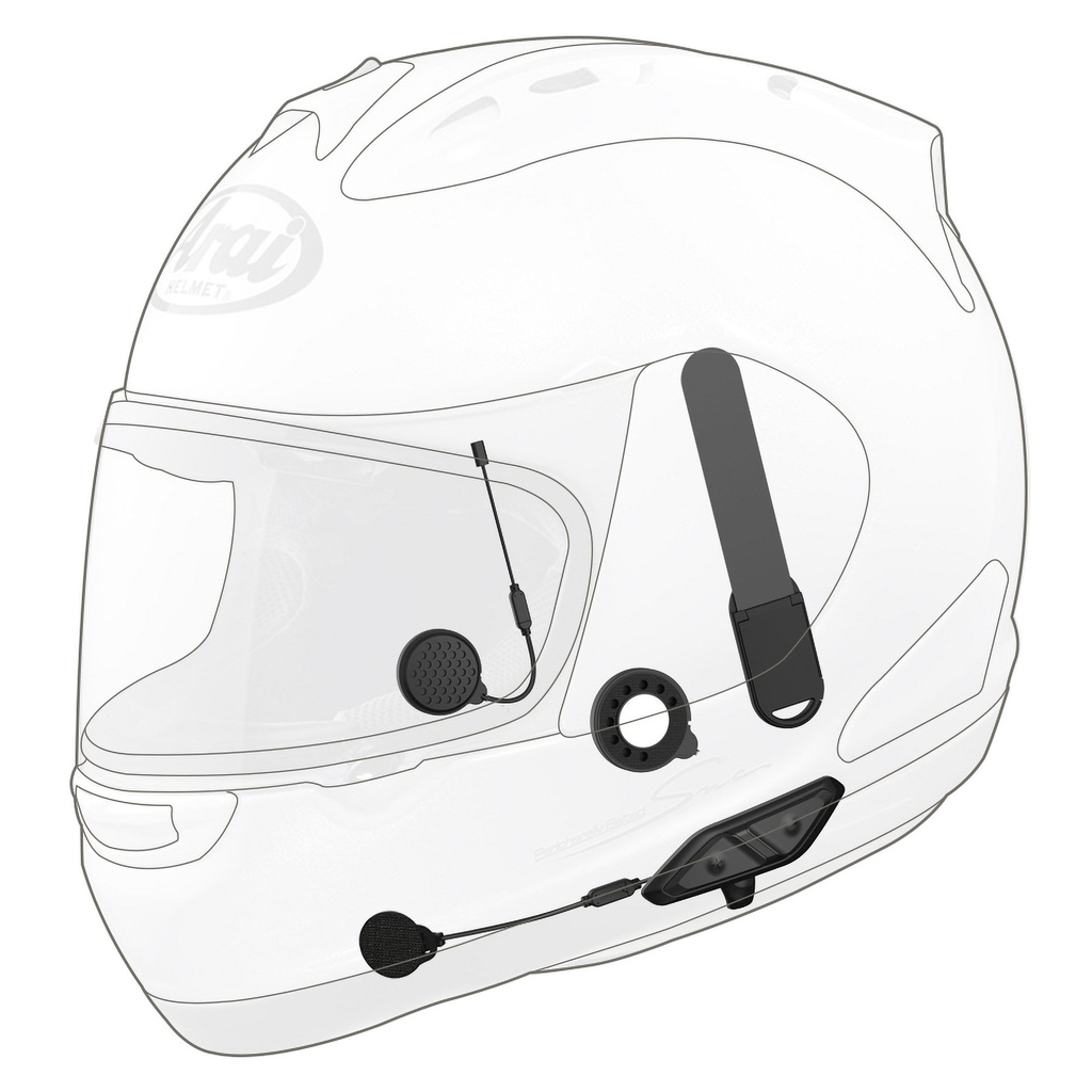 SENA 10U Motorcycle Bluetooth Communication System with Remote Control