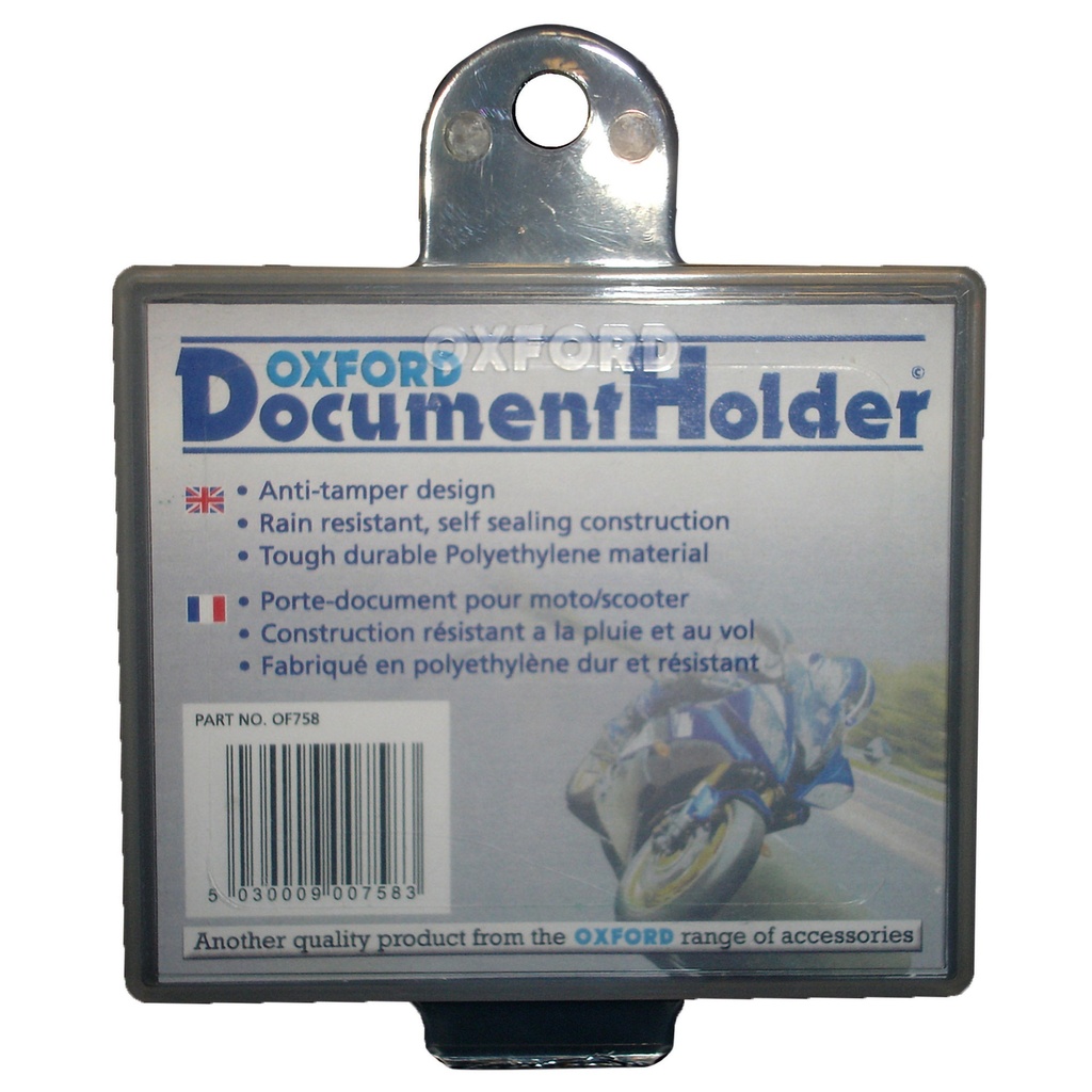 Oxford Plastic Insurance Slip Holder (Square)
