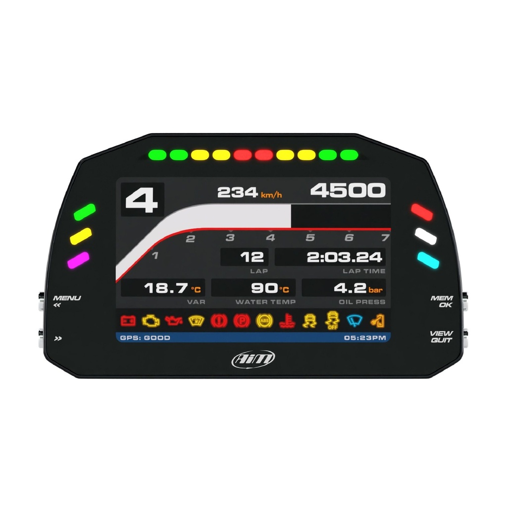 AIM MXsl Dash With Power Module (5" Colour TFT Display)