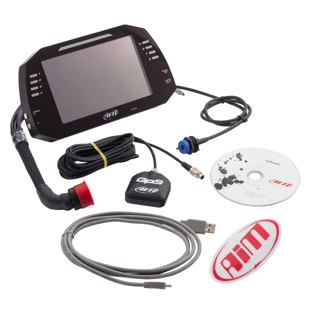 [588674-2214834] AIM MXG 1.3 Dash Logger (7" Colour TFT Display) (0.5m Cable)