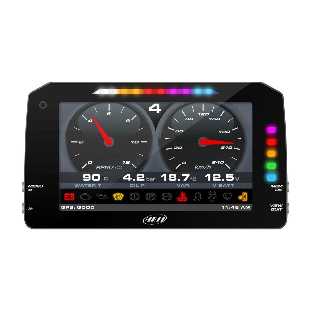 [2005242-2214839] AIM MXP 1.3 Dash Logger (6" Colour TFT Display) (0.5m Cable)
