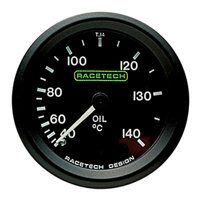 [247059-1905425] Racetech Oil Temperature Gauge - Mechanical (12ft)
