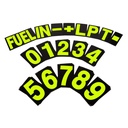 B-G Racing Large Pit Board Number Sets